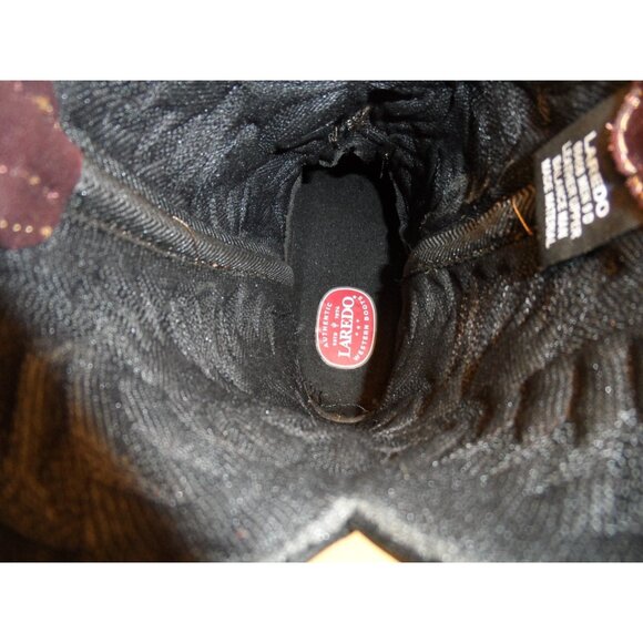 Laredo Men's 10" Birchwood Round Toe Western Boots 68458 Black-Cherry Size 9D - Picture 7 of 8